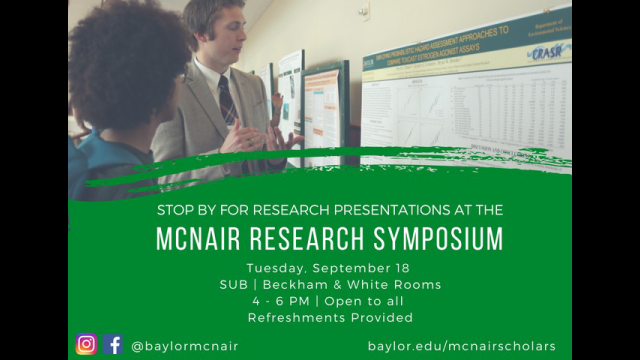 Scholars Will Present Summer Research Findings at Inaugural McNair Research Symposium